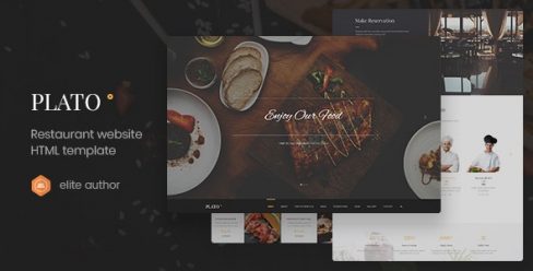 Plato – Restaurant & Food One Page HTML5 Template – 22742433