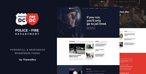 Police & Fire Department and Security Business WordPress Theme – 16845549