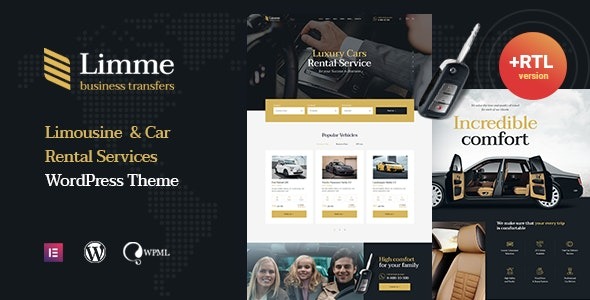 Limme – Limousine Transfers & Car Dealer WordPress Theme + RTL – 29588821