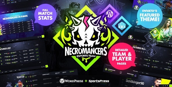 Necromancers – eSports & Gaming Team WordPress Theme – 33510124
