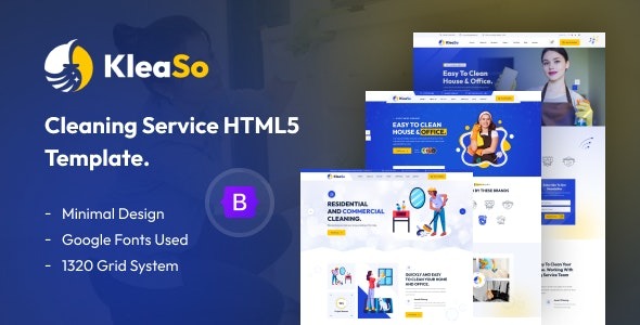 Kleaso – Cleaning Services HTML5 Template – 43766025