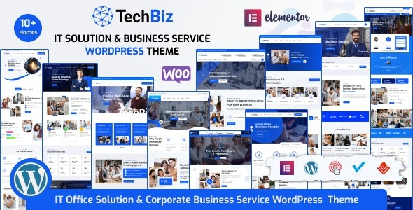 Techbiz – IT Solution & Business Consulting Service WordPress Theme – 40006717
