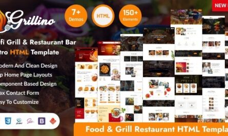 Grill, Restaurant & Food HTML Template