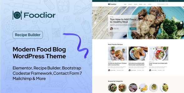 Foodior – Personal Food Blog WordPress Theme – 45345870