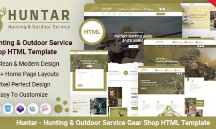 Hunting & Outdoor Hobby Service HTML Template