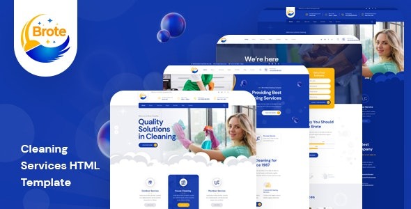 Brote – Cleaning Services HTML Template – 37051768