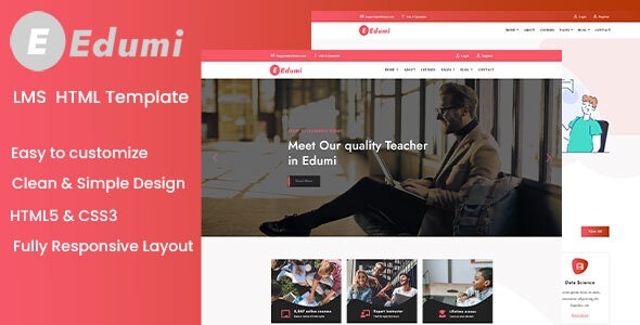 Edumi – Education And LMS HTML Template – 32641816