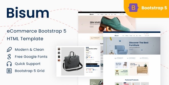 Bisum – eCommerce Bootstrap 5 HTML Template – 39784611