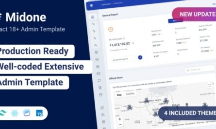 React Admin Dashboard Template + HTML Version