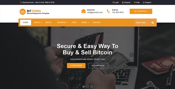 Bitfonix – ICO, Bitcoin And Cryptocurrency Responsive HTML5 Template – 22871531