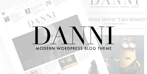Danni – Minimalist WordPress Blog Theme – 12932671