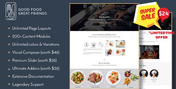 Restaurant WordPress Theme | Ratatouille – 21072919
