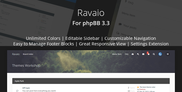Ravaio – Modern Responsive phpBB Forum Theme – 13123186