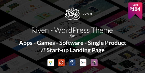 Riven – WordPress Theme for App, Game, Single Product Landing Page – 15894202