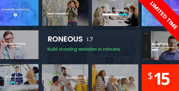 Roneous – Creative Multi-Purpose WordPress Theme – 16202433