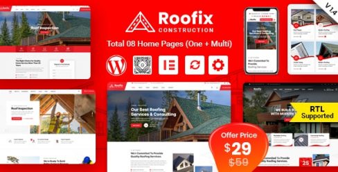 Roofix – Roofing Services WordPress Theme – 27855848