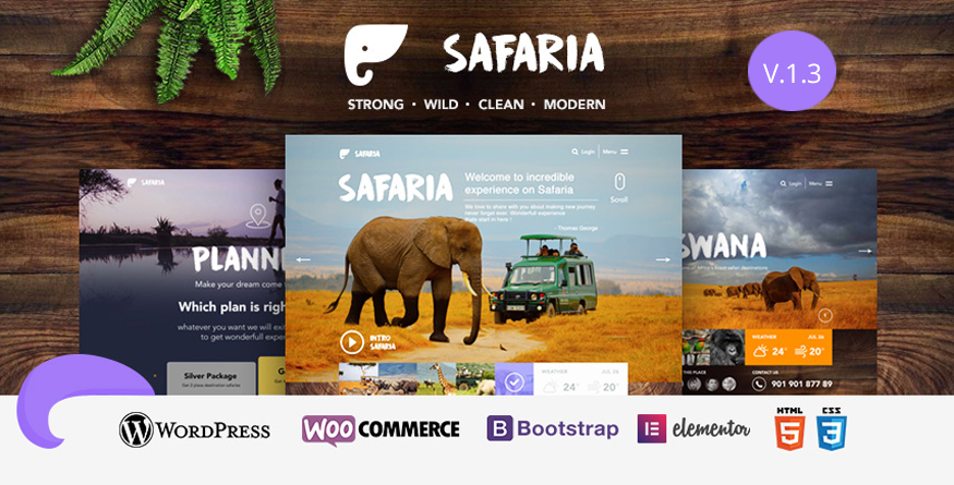 Safaria – Safari & Zoo WordPress Theme – 19116466