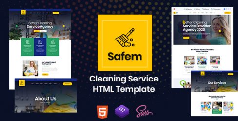 Safem – HTML Template for Cleaning Service – 26445410