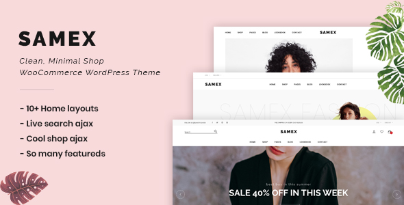 Samex – Clean, Minimal Shop WooCommerce WordPress Theme – 24109197