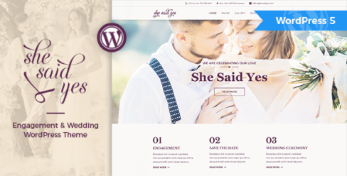 SheSaidYes – Engagement & Wedding WordPress Theme – 20871651