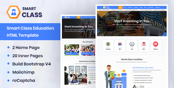 SmartClass | Education Agency Coaching & Tuition HTML Template – 24195465