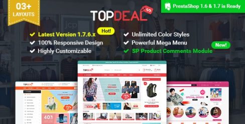 TopDeal – Multipurpose Responsive PrestaShop 1.6 & 1.7 Theme – 19632422