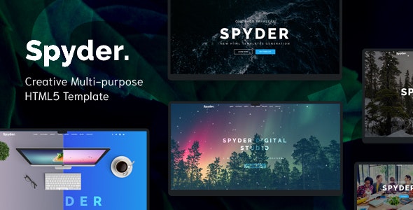 Spyder – One Page Multipurpose HTML Template – 25247301