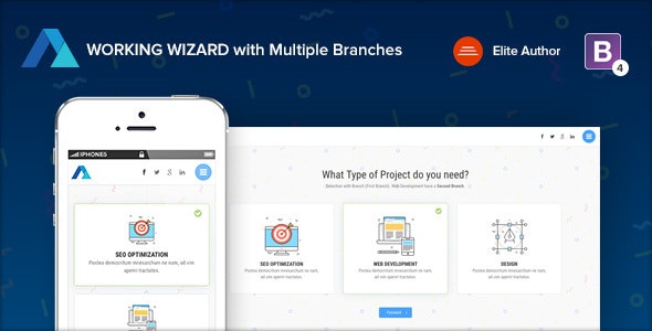 Steps | Multipurpose Working Wizard with Branches – 21134396