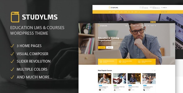 Studylms – Education LMS & Courses WordPress Theme – 20192990