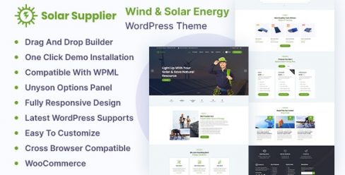 Solar Supplier – Wind & Solar Energy WordPress Theme – 25232671