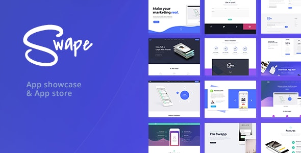 Swape – App Showcase & App Store WordPress Theme – 20376082