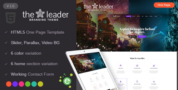 The Leader – Creative Business HTML Template – 19239520