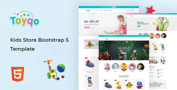 Toyqo – Kids Store Bootstrap 5 Template – 31116939