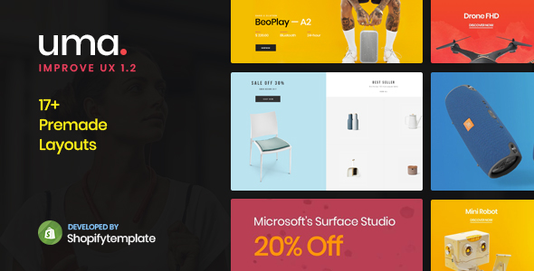 Uma – Minimal Clean Multiple Shopify Theme – 22087986