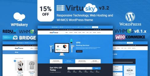 VirtuSky | Responsive Web Hosting and WHMCS WordPress Theme – 20499450