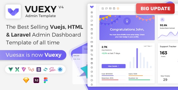 [Nulled] Vuexy - Vuejs, HTML & Laravel Admin Dashboard  