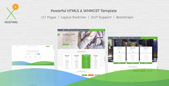 X-DATA – WHMCS7 & HTML5 Powerful Web Hosting Template – 19055434