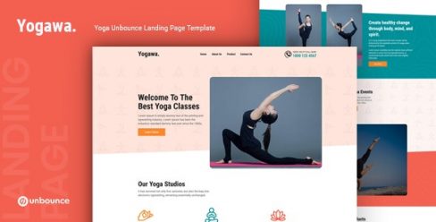 Yogawa – Yoga Unbounce Landing Page Template – 30167090
