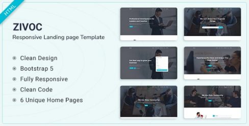 Zivoc – Bootstrap 5 Landing Page Template – 31643857